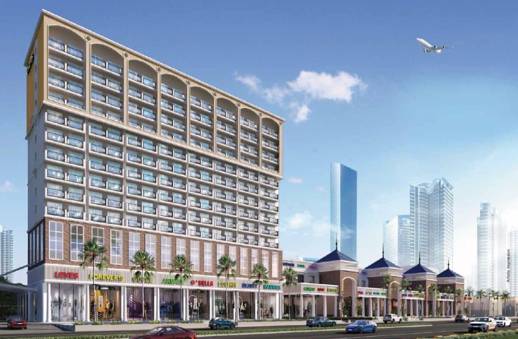 1 bhk Studio Apartment (Passport Studios ) in Gaur Aero Mall in Gaur Airocity Ajantapuram, Hindon Airport Civil Terminal.