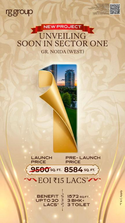 3 bhk Luxury Apartments in RGS PLEIADDES / RGS Pleiades Sector 1 Greater Noida West